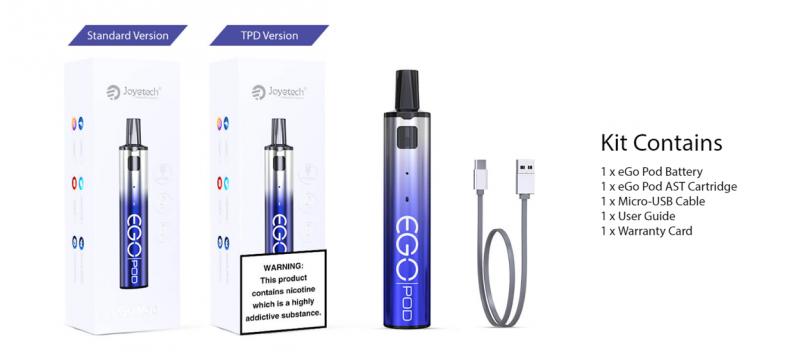 ジョイテック(Joyetech) eGo ポッドシステムキット AST バージョン 1000mAh 2ml