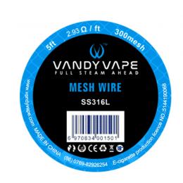 バンディベイプ(Vandy Vape)　SS316　メッシュワイヤー　300メッシュ 5フィート