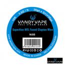 10フィート　バンディベイプ(Vandy Vape)　スーパーファイン　MTL　フューズド　クラプトン　ワイヤーNi80 30ga*2+38ga(10ft Vandyvape Superfine MTL Fused Clapton Wire Ni80 30ga*2+38ga)