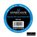 10フィート バンディベイプ Vandy Vape スーパーファイン MTL フューズド クラプトン ワイヤー SS316 30ga*2+38ga
