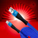 USB ライトニング ケーブル type-C タイプC  1m 頑丈 急速充電 モバイル スマホ 電子機器 ブルー
